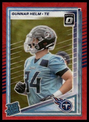 2025 Donruss #371 Gunnar Helm Optic Rated Rookies Preview Red Power