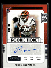 Pooka Williams Jr 2021 Contenders Rookie Ticket Auto