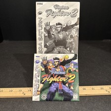 Virtua Fighter 2 (Not For Resale) (Sega Saturn 1996) Manual Sleeve & Disk