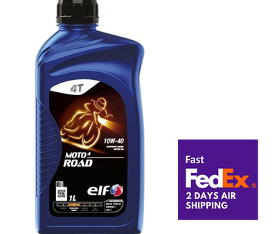 ELF MOTO 4 ROAD 10W40 1L * 213957   FAST 2-DAY SHIPPING