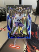 2024 Panini Select - Concourse Kyle Hamilton #78 Black & Blue Shock Prizm