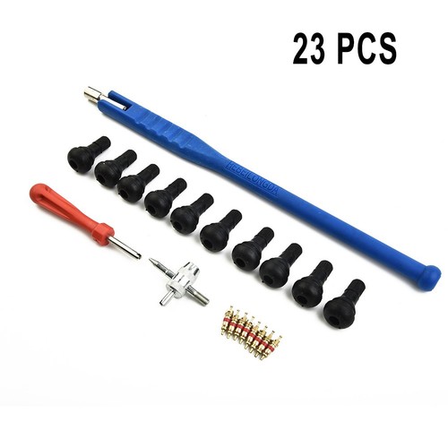 Comprehensive 23 Piece Valve Tool Kit for Tire Repairs and Maintenance - Picture 11 of 12