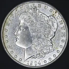 1904-S Morgan Silver Dollar $1 - AU Details - Likely Cleaned Estate - Key Date