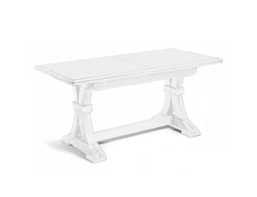 CLASSIC ART POOR WHITE MATTE KITCHEN STRETCHABLE BROTHER TABLE LIVING ROOM-