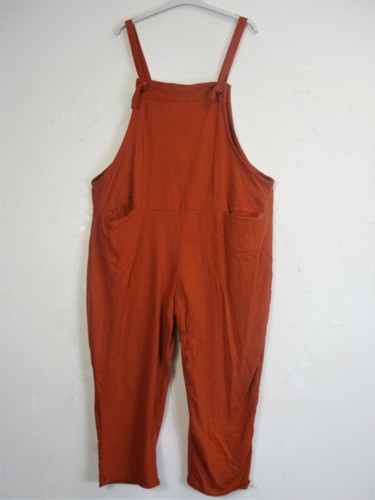 Lagenlook Ladies Dungarees/Jumpsuit 95% Cotton Stretchy Jersey Knit OneSize12-16 - Picture 5 of 53