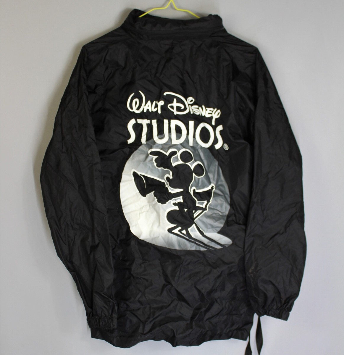 RETRO WINDBREAKER WALT DISNEY MICKEY MOUSE BLACK BAG JACKET