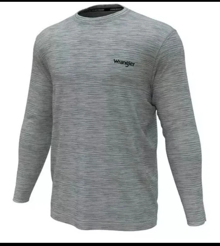 Lot 2 NWT WRANGLER Base Layer Performance Top Long Sleeve T SHIRT Men's 2XL Gray