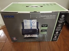 Epson WorkForce DS-510 Compact Color Document Scanner 26 PPM New With Open Box