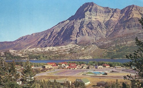 Aerial View Waterton Mount Viney Alberta Canada Postcard - 第 1/2 張圖片