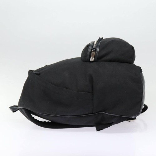 SAINT LAURENT Classic Hunter Backpack Canvas Black Silver Auth yk14364 - Picture 3 of 24