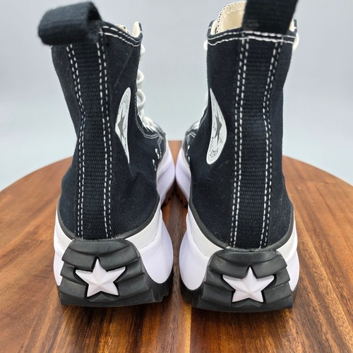 Zapatillas deportivas Converse Run Star Hike Hike para mujer 7,5 negras blancas de lona con plataforma - Imagen 4 de 9