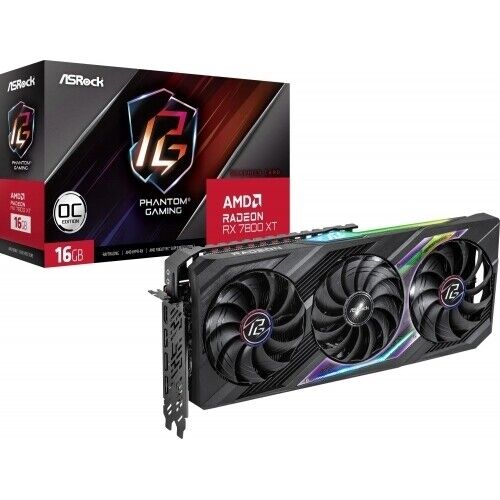 ASRock AMD Radeon RX 7800 XT Challenger OC 16GB, GDDR6, 256bit - Picture 1 of 9