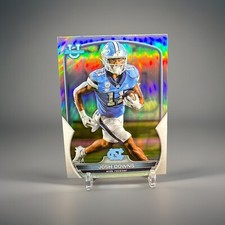 2022 Bowman U  Chrome - Josh Downs #30 - Chrome Refractor - Base Card!