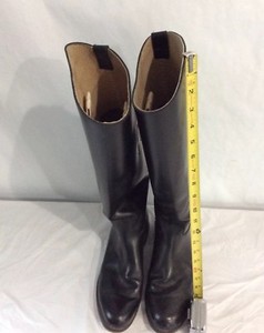 black leather riding boots size 8