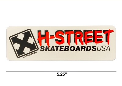 H-STREET HS USA Skateboard Sticker Red | eBay H-STREET HS USA Skateboard Sticker Red | eBay