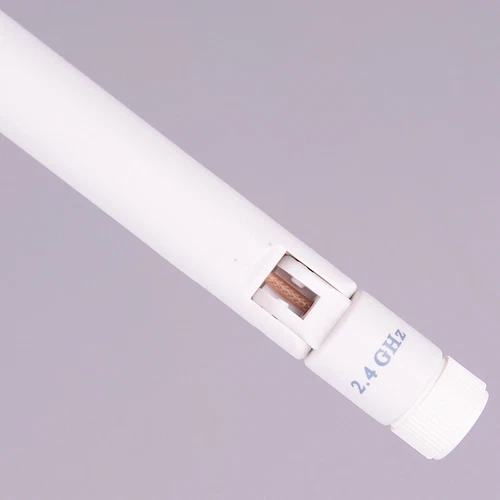 1PC 2.4GHz white WiFi antenna 5dBi aerial RP SMA male connector 2.4g antennaT.Z0