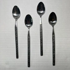 National COSTELLANO Stainless Japan Nasco Davao Roses Silverware Teaspoon 7”
