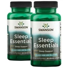 Swanson Sleep Essentials ( 60+60= 120) Veg Caps