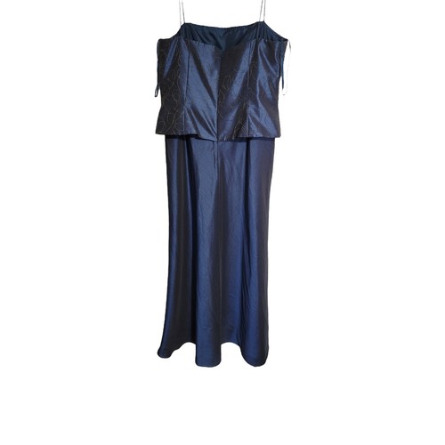 cachet Dress Womens Size 15 Blue bead formal Wedding Church Presentation Event - Picture 2 of 9