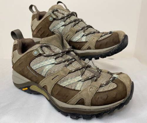 Women's Merrell Siren Sport Q2 Olive Hiking Shoes Size 8 Leather/Mesh