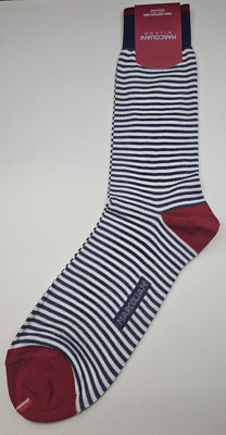 Marcoliani Milano Pima Cotton Lisle Palio Stripe Socks 75% Cotton 25% Nylon NEW