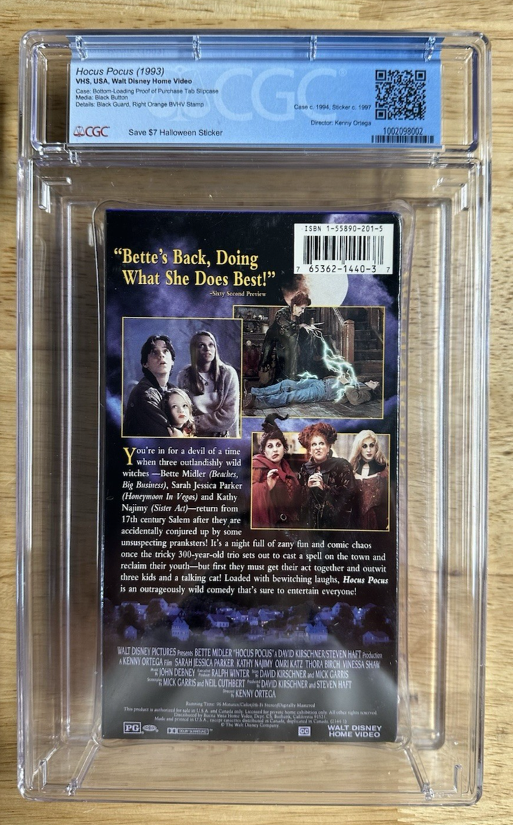 Hocus Pocus (VHS, 2003) – Graded CGC 9.4 A+ – Rare & Collectible
