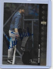 Baseball Card IP auto RICH BECKER Minnesota Twins  1994 Upper Deck SP