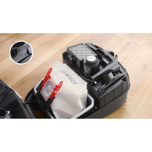 Bosch Serie 4, Aspirapolvere con Sacco, ProPower, Nero, BGD41MPOW - Foto 9 di 10