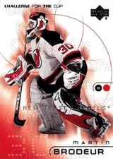 2001-02 UD Challenge for the Cup #50 Martin Brodeur