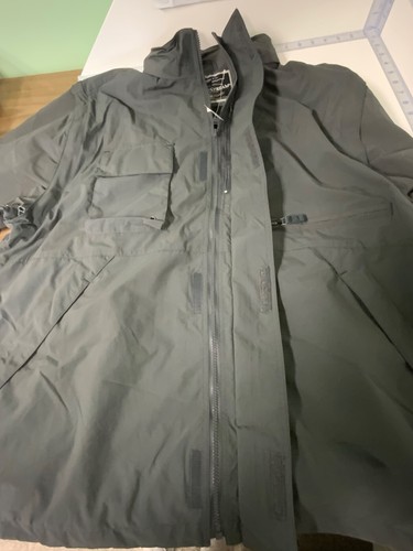 Men's Vintage Field &Stream Gray Jacket Sz XL Removable Sleeves - Picture 4 of 11