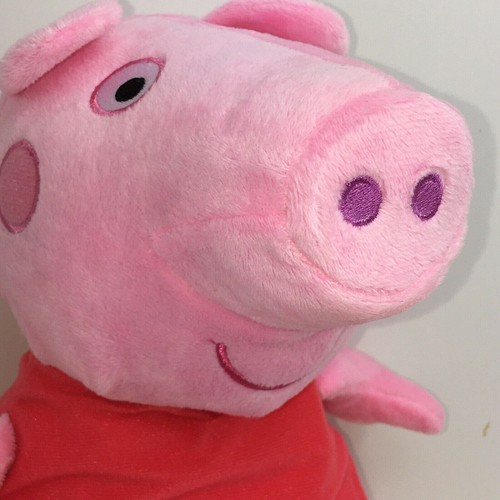 Peppa Pig Peluche Amoroso Animal de Peluche 14" Fiesta Rosa Lechón Rojo Vestido Oink Granja - Imagen 4 de 12