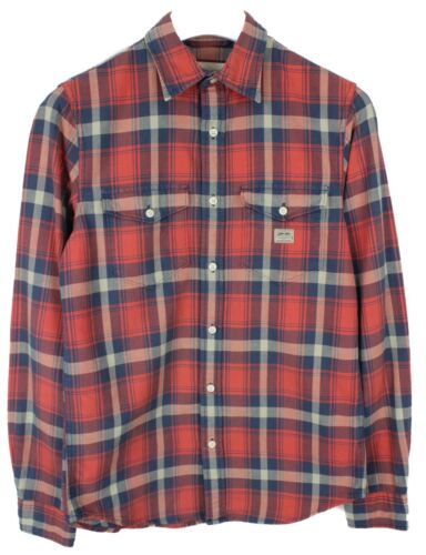 RALPH LAUREN Denim & Supply Shirt Men's SMALL Plaid Spread Collar Pockets - Picture 1 of 7