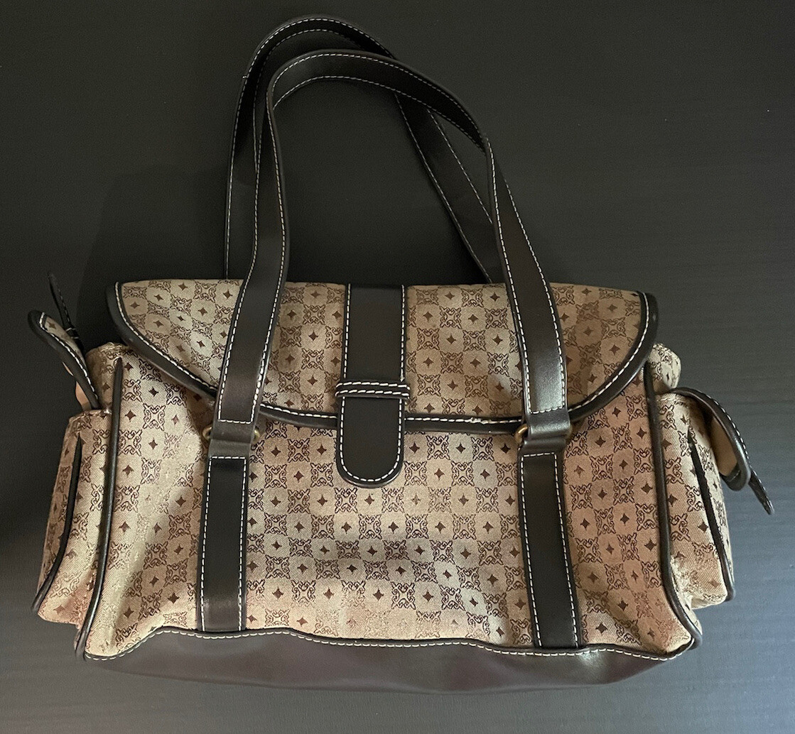 Villager (Liz Claiborne) Brown Pattern Purse/Handbag | eBay display picture 2