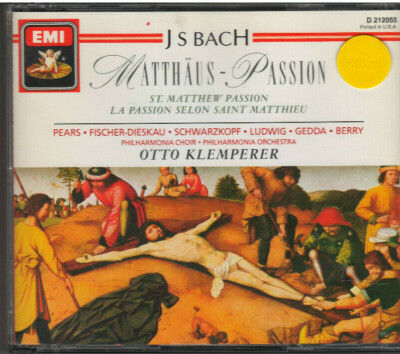 JS BACH ST MATTHEW PASSION (CD, 1989, EMI)