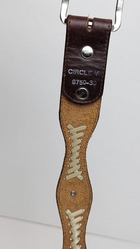 Circle Y Leather Western Belt Youth 33.5" - Picture 4 of 6