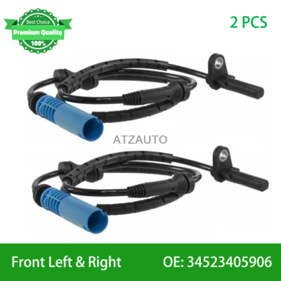 Front L&R ABS Wheel Speed Sensor for BMW X3 E83 2004-2010 34523405906 | eBay