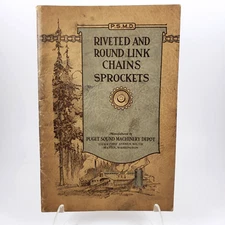 1927 Seattle Puget Sound Machinery Depot Round Link Chains & Sprockets Catalogue