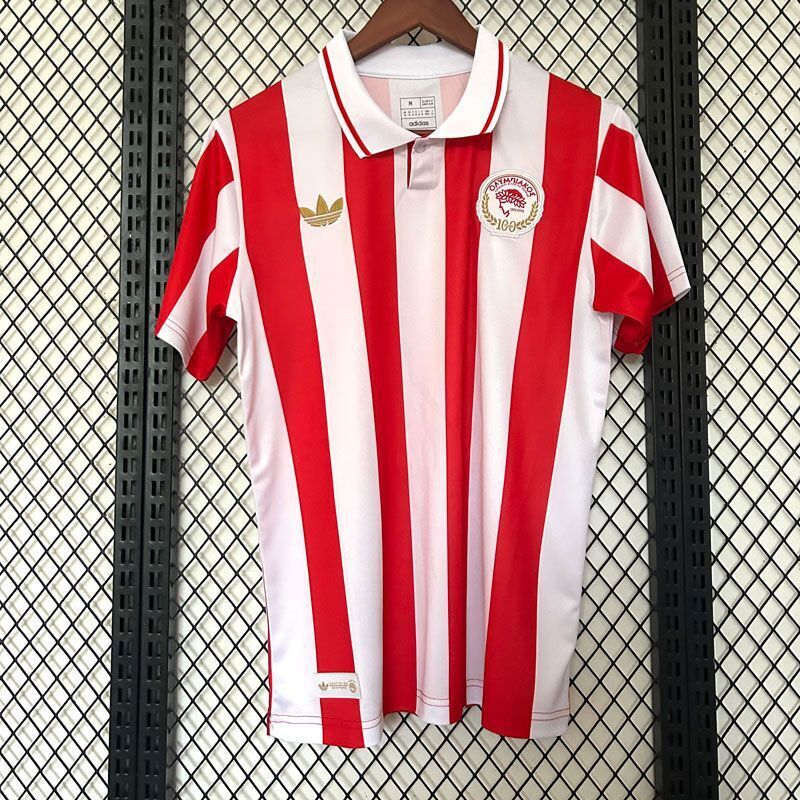 2025/26 Olympiacos 100th Anniversary Special Edition Shirt Red