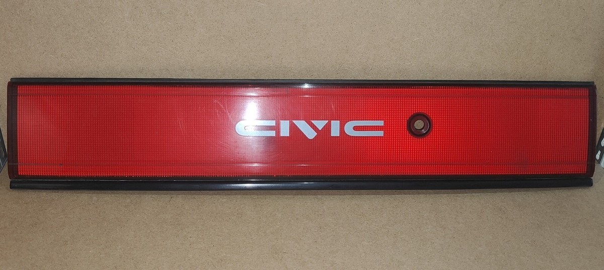 EDM JDM Honda Civic EF EE Sedan 88 89 OEM Stanley RED Rear Garnish