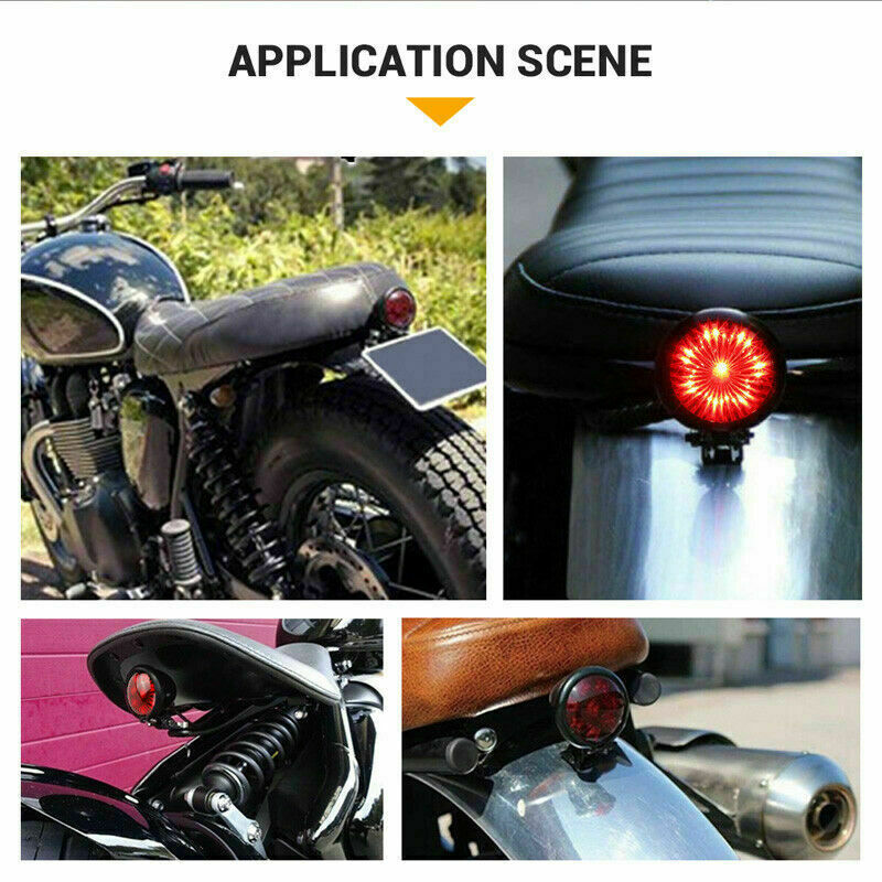 Motorcycle LED Rear Stop Brake Tail Light For Harley Bobber