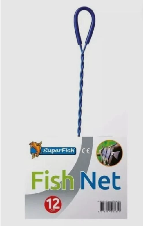 Superfish Aquarium Fish Net For catching fish or removing floating debris 12cm D