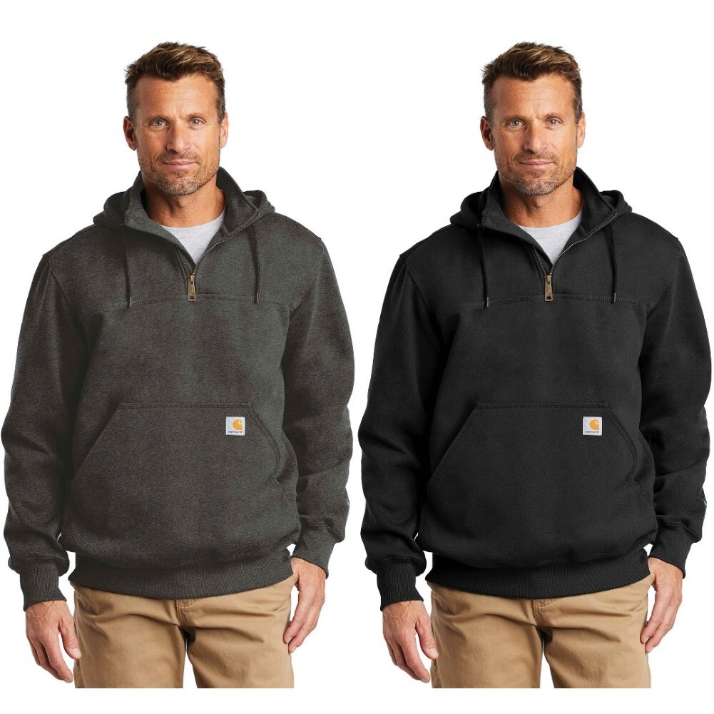 【Carhartt】Loose Fit Heavyweight Quarter-Zip Hoodie Carhartt Men's Rain Defender Loose Fit Heavyweight Quarter