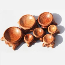 1PC Wood Crystal Ball Base Globe Stone Holder Sphere Pedestal Display Stand