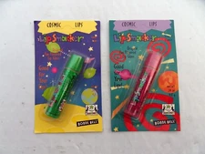 New Vintage Bonne Bell Lunar Lime &  Licorice Launch Lip Smacker Cosmic Lips 