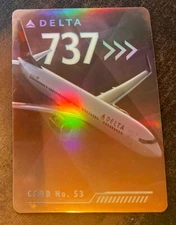 DELTA AIRLINE PILOT TRADING CARD 737  card #53