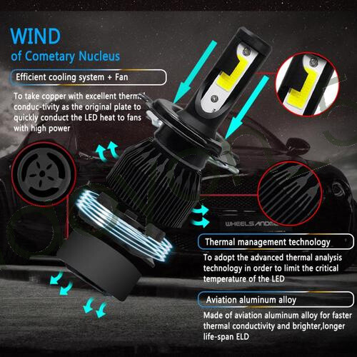 6000K For Ford Escape 2001-2004 - 4x LED Headlight Hi/Low Beam + Fog Light Bulbs - Picture 4 of 12