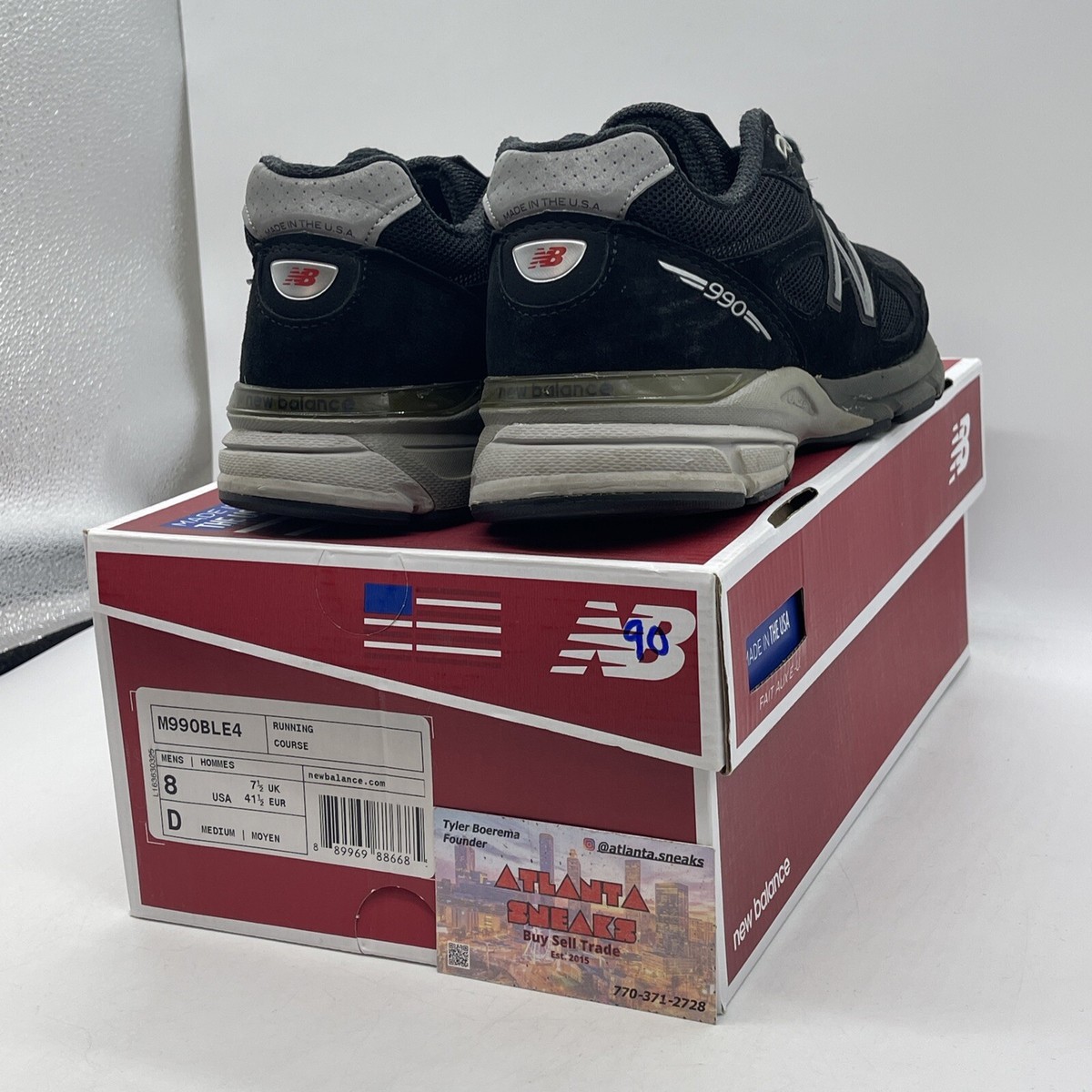 美品　newbalance u990bl4 27 9 USA Made in USA 990v4 - New Balance