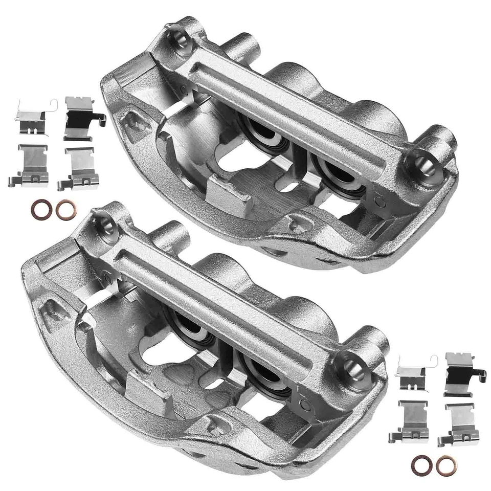 Par de pinzas de freno traseras con soporte para Chevrolet Silverado 3500 HD 2011-2019 Foto 2 de 4