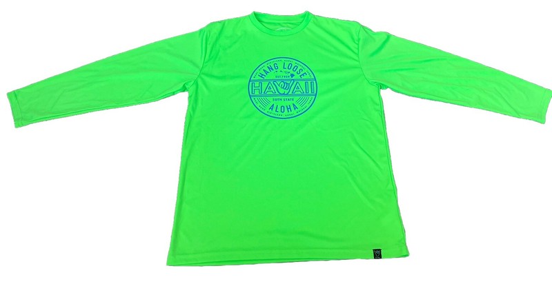 Island Crew Hawaii Rash Guard Size Youth Large Hang Loose