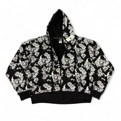 NWT LRG lifted Research Group AOP Gothic zip up hoodie skater Y2K Size Small